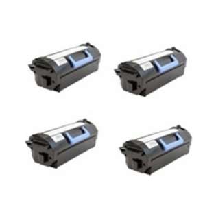 Remanufactured Dell 332-0131 (03YNJ) toner cartridges - ultra high capacity black - (pack of 4)