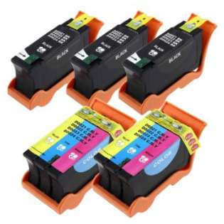 Compatible Dell Series 24 ink cartridges, high capacity yield, 5 pack