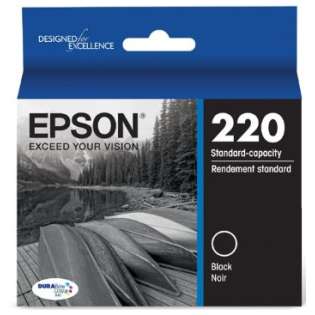 Epson 220, T220120 Genuine Original (OEM) ink cartridge, black, 175 pages