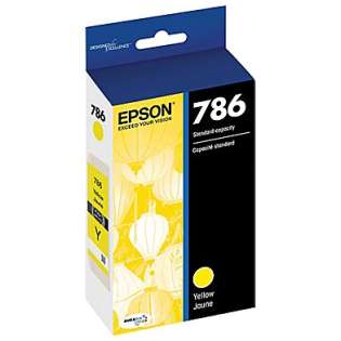 Epson 786, T786420 Genuine Original (OEM) ink cartridge, yellow, 800 pages