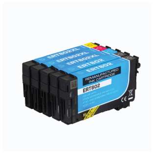 Remanufactured inkjet cartridges Multipack for Epson 802 - 4 pack