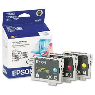 Epson 60 Genuine Original (OEM) ink cartridges (pack of 3)