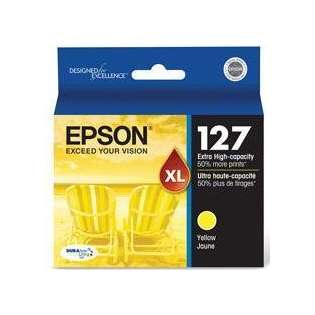 Epson 127, T127420 Genuine Original (OEM) ink cartridge, extra high capacity yield, yellow