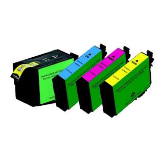 Remanufactured Epson 252XL ink cartridges, high capacity yield (pack of 4)
