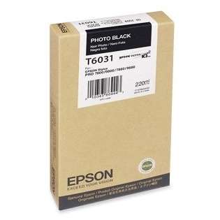 Epson T603100 Genuine Original (OEM) ink cartridge, photo black