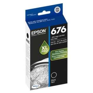 Epson 676XL, T676XL120 Genuine Original (OEM) ink cartridge, high capacity yield, black