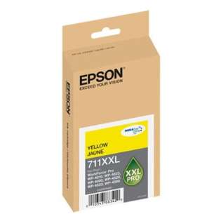 Epson 711XXL, T711XXL420 Genuine Original (OEM) ink cartridge, extra high capacity yield, yellow