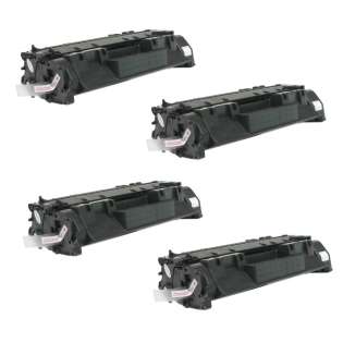 Compatible HP CE505A (05A) toner cartridges - JUMBO capacity (EXTRA high capacity yield) - Pack of 4