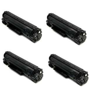 Compatible HP CF217A (17A) toner cartridges - WITHOUT CHIP - Pack of 4