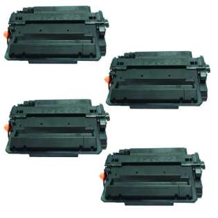 Compatible HP CE255X (55X) toner cartridges - JUMBO capacity (EXTRA high capacity yield) - Pack of 4