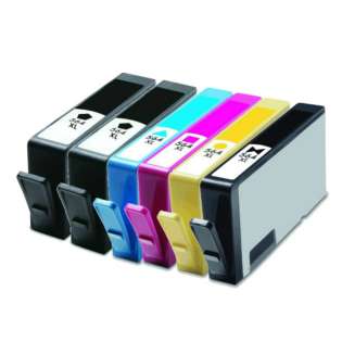 Remanufactured HP 564XL ink cartridges, high capacity yield, 6 pack