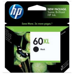 HP 60XL, CC641WN Genuine Original (OEM) ink cartridge, high capacity yield, black