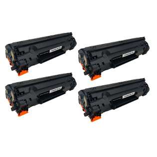 Compatible HP CE278A (78A) toner cartridges - Pack of 4