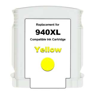 Premium HP 940XL, C4909AN ink cartridge, USA made, high capacity yield, yellow, 1400 pages