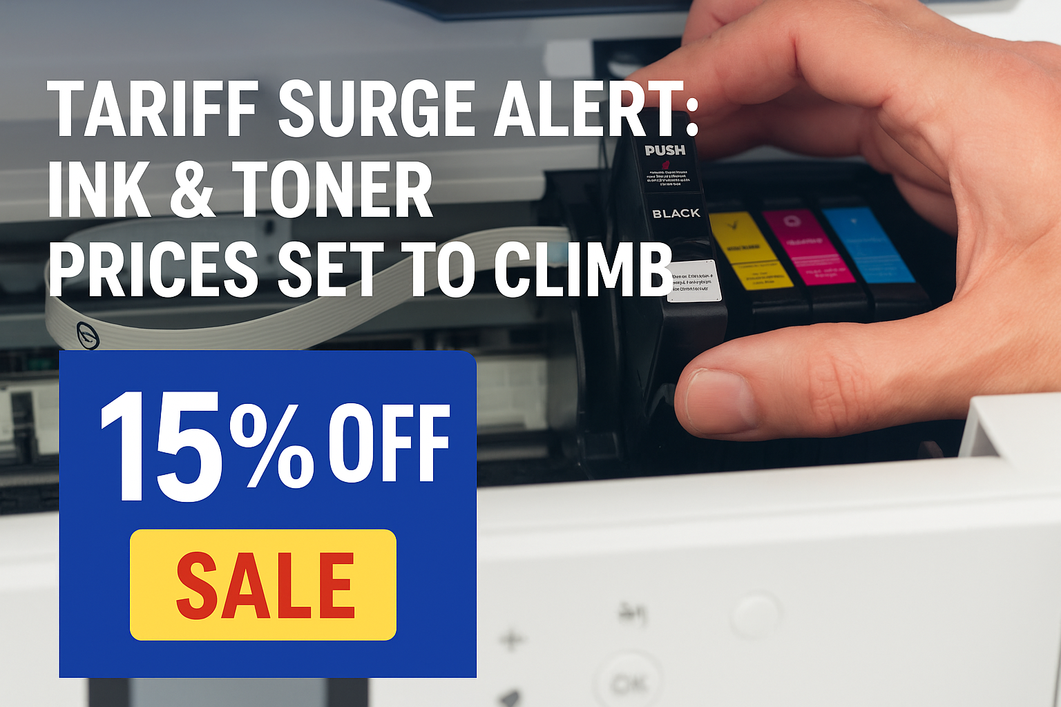 15% OFF Ink & Toner Banner