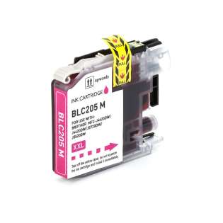 Compatible inkjet cartridge for Brother LC205M - super high capacity yield magenta, 1200 pages