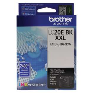 Original Brother LC20EBK inkjet cartridge - super high capacity yield black