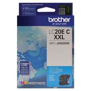 Original Brother LC20EC inkjet cartridge - super high capacity yield cyan