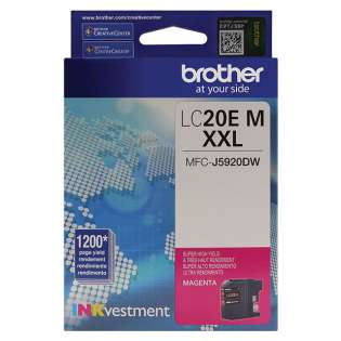 Original Brother LC20EM inkjet cartridge - super high capacity yield magenta