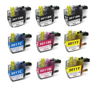 Compatible 499 inks brand inkjet cartridges Multipack for Brother LC3011 - 9 pack