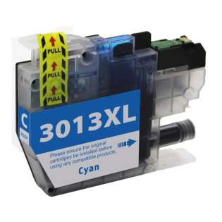 Compatible inkjet cartridge for Brother LC3013C - high yield cyan