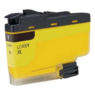Compatible inkjet cartridge for Brother LC406XLY - high yield yellow