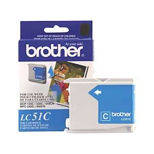 Brother LC51C original ink cartridge, cyan