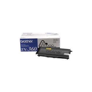 Brother TN360 Genuine Original (OEM) laser toner cartridge, 2600 pages, high capacity yield, black