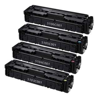 Compatible Canon 067H toner cartridges - 4-pack