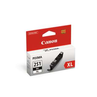 Canon CLI-251BK XL Genuine Original (OEM) ink cartridge, high capacity yield, black, 4420 pages