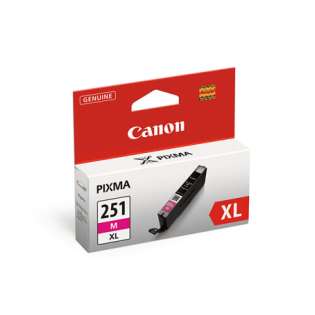 Canon CLI-251M XL Genuine Original (OEM) ink cartridge, high capacity yield, magenta, 300 pages