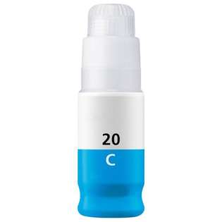 Compatible inkjet bottle for Canon GI-20C - cyan