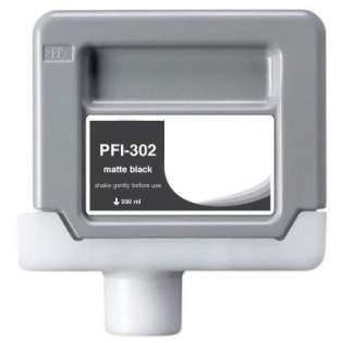 Compatible Canon PFI-302MBK ink cartridge, pigment matte black