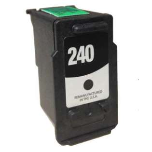 Remanufactured Canon PG-240 ink cartridge, high capacity yield, pigment black