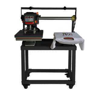 DBLDBL Heat Press: Double Station, Sliding, Semi-Automatic Pneumatic Heat Press (DOUBLE STATIONS, each 15.75 inches x 23.6 inches)