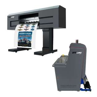DTFPRO V3 PANTHERA 2x2 (Upgrade-Ready to 2x4): Direct to Film Comprehensive Solution (includes 2 x NEXT GEN printheads; 24 inch format PRINTER with embedded ROLL FEEDER - upgradable to 4 printhead version; GEN2 SLIMSHAKER POWDER APPLICATION AND CURING MAC