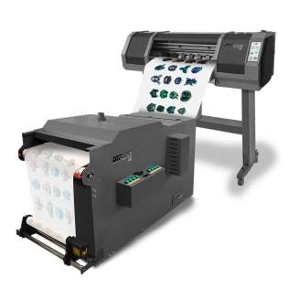 DTF PRO Panthera V2 Direct to Film Comprehensive Solution (includes NEXT GEN double-printheads, extra wide 65cm wide format PRINTER with embedded ROLL FEEDER and a V2 in-line POWDER APPLICATION MACHINE)