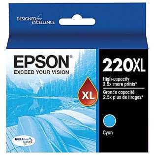 OEM (genuine original) Epson T220XL220 (220XL) ink cartridge - cyan