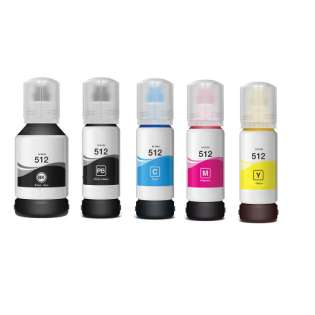 Compatible ink bottles Multipack for Epson 512 - 5 pack
