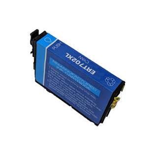 Remanufactured Epson T702XL220 (702XL) inkjet cartridge - high capacity cyan