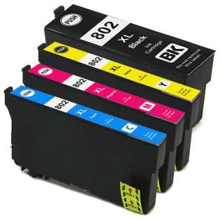 Remanufactured inkjet cartridges Multipack for Epson 802XL - 4 pack