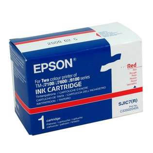 Epson SJIC7, C33S020405 Genuine Original (OEM) ink cartridge, red