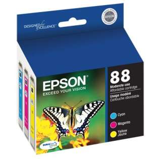Epson 88 Genuine Original (OEM) ink cartridges (pack of 3)