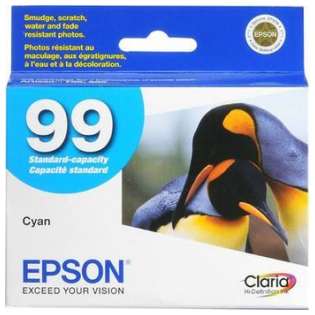 Epson 99, T099220 Genuine Original (OEM) ink cartridge, cyan