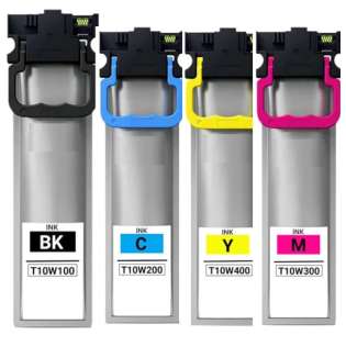 Remanufactured inkjet cartridges Multipack for Epson T10W - 4 pack