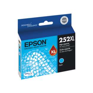 Epson 252XL, T252XL220 Genuine Original (OEM) ink cartridge, cyan, 1100 pages