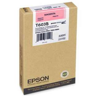 Epson T603B00 Genuine Original (OEM) ink cartridge, magenta, 220 pages