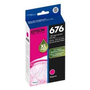 Epson 676XL, T676XL320 Genuine Original (OEM) ink cartridge, high capacity yield, magenta