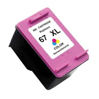 Remanufactured HP 3YM58AN (HP 67XL) ink cartridge - high capacity color
