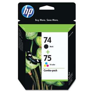 HP 74, 75, CC659FN Genuine Original (OEM) ink cartridges (pack of 2)